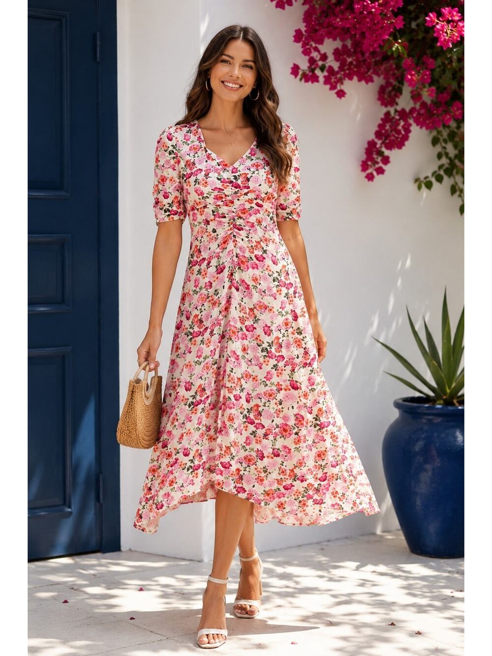 Old Navy Floral Maxi Dress XL Boho Cottagecore Romantic Garden Prairie Farmhouse